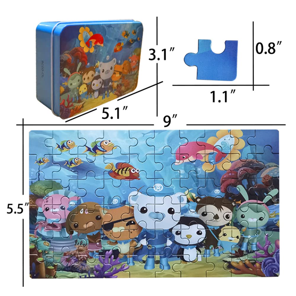 Wooden Puzzles for Kids, 60 Pieces Octonauts Jigsaw Puzzle for
